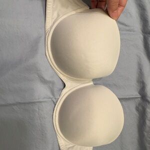 PINK Victoria's Secret Cream Bra Strapless